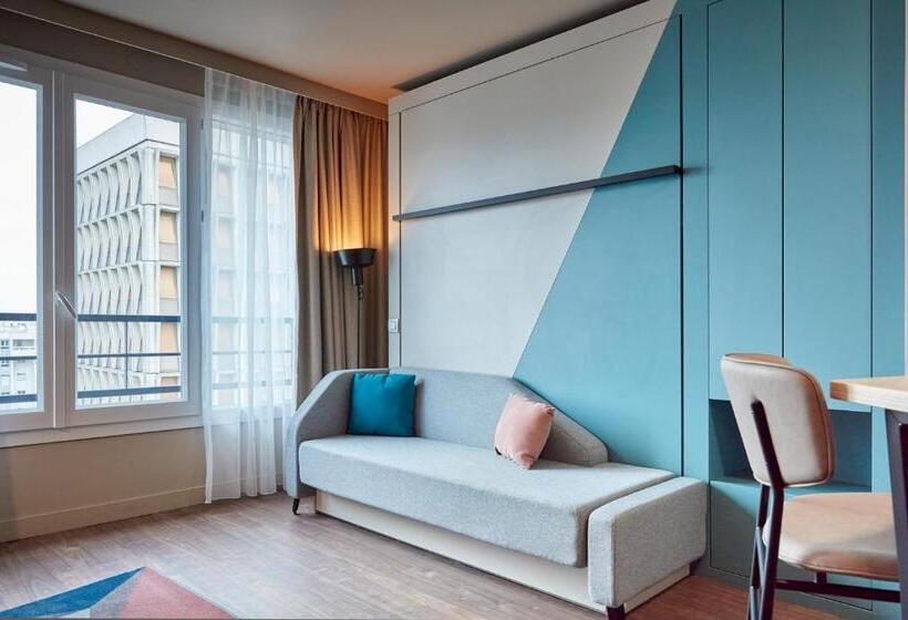 Студия Стандарт Двуспальная Кровать, Aparthotel Adagio Paris Suresnes Longchamp