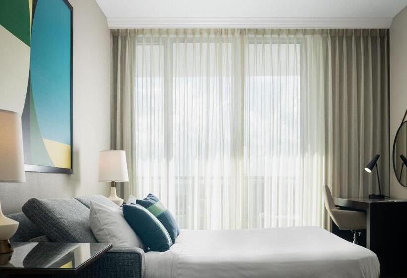 キングサイズベッドのスイートルーム, Residence Inn By Marriott Fort Lauderdale Intracoastal