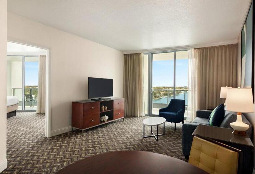 キングサイズベッドのスイートルーム, Residence Inn By Marriott Fort Lauderdale Intracoastal
