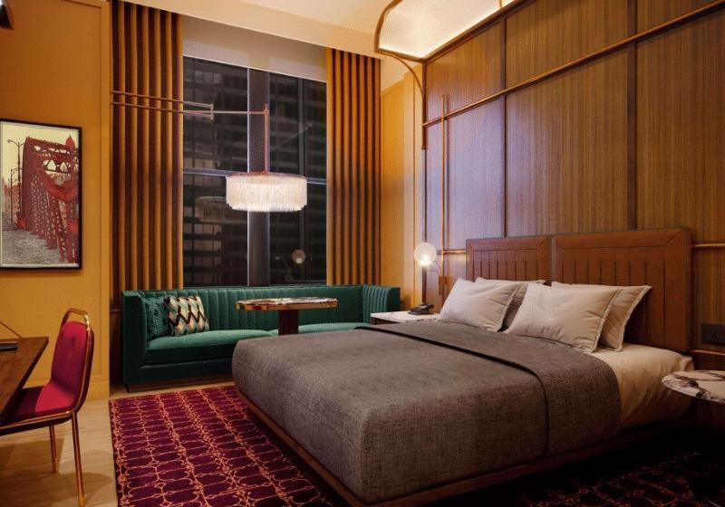 Suíte Cama King, Canopy By Hilton Chicago Central Loop