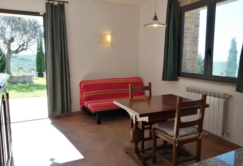 Апартаменты 1 Спальня Нижний Этаж, Agriturismo E Maneggio Poggio Leone
