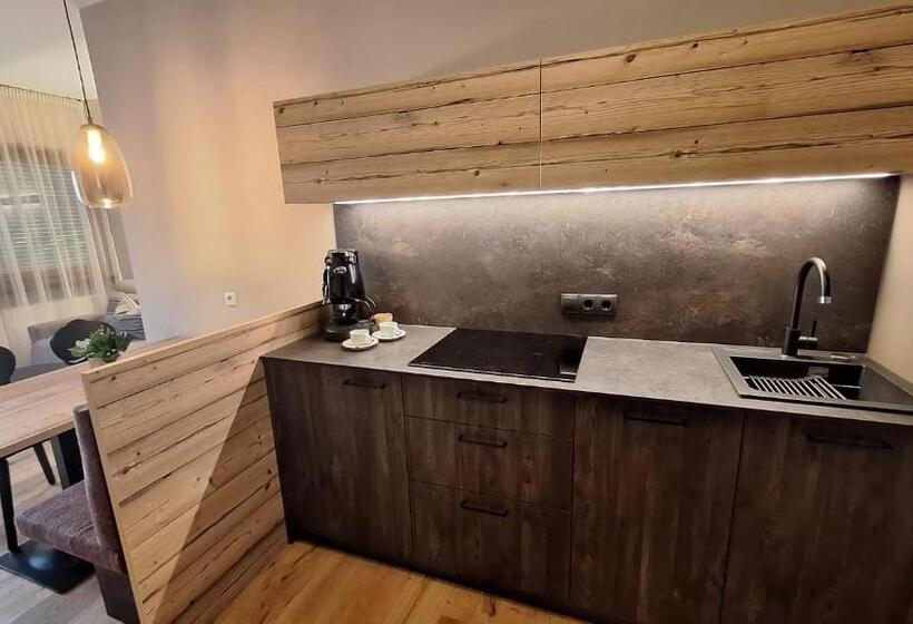 带1个卧室带花园景观的公寓, Alpenspitz Appartements   Garni   B&b
