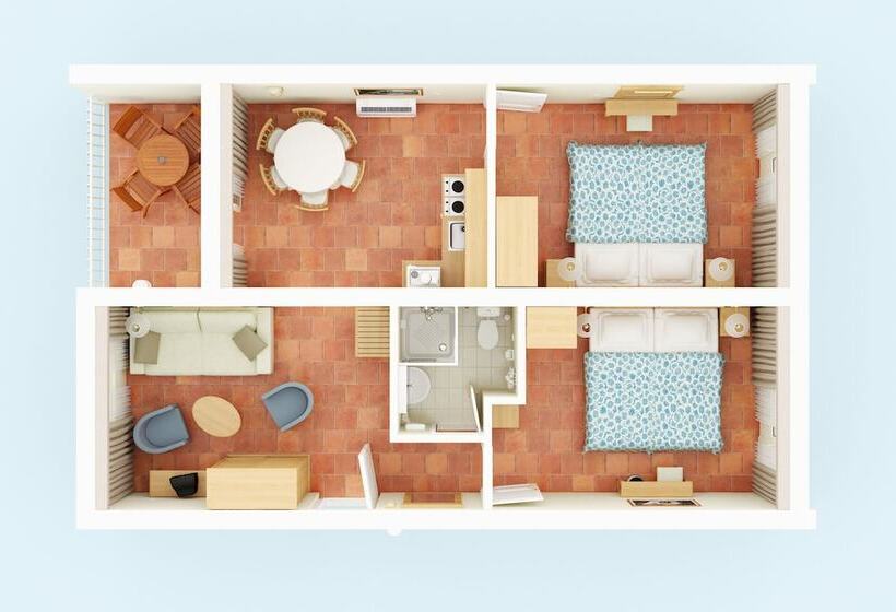 Апартаменты Классик 1 Спальня, Apartments Bellevue Plava Laguna