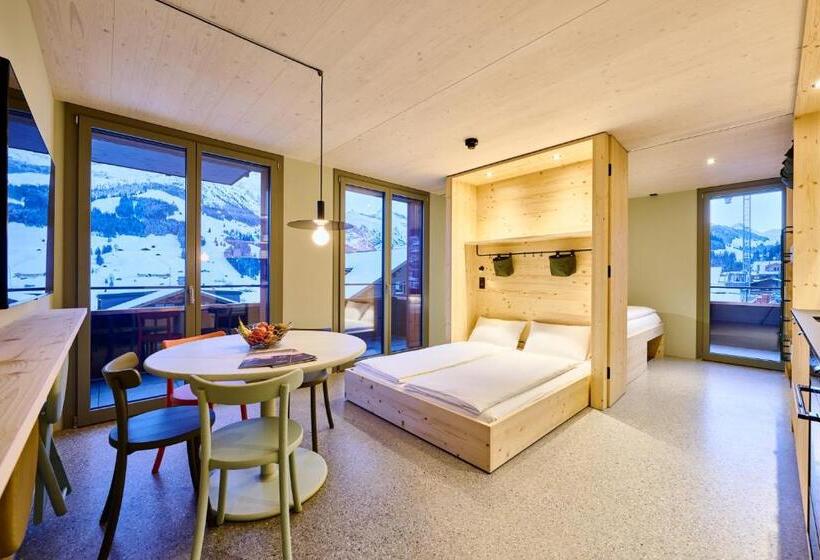 Апартаменты Deluxe 1 Спальня, Apart Hotel Adelboden Am Dorfplatz