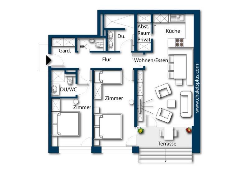 Апартаменты 2 Спальни, Edelweisshaus Königsleiten