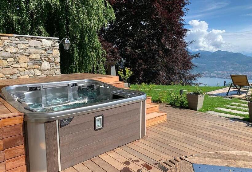 1 Bedroom Apartment Lake View, Private Luxury Spa & Silence Retreat With Spectacular View Over The Lake Maggiore