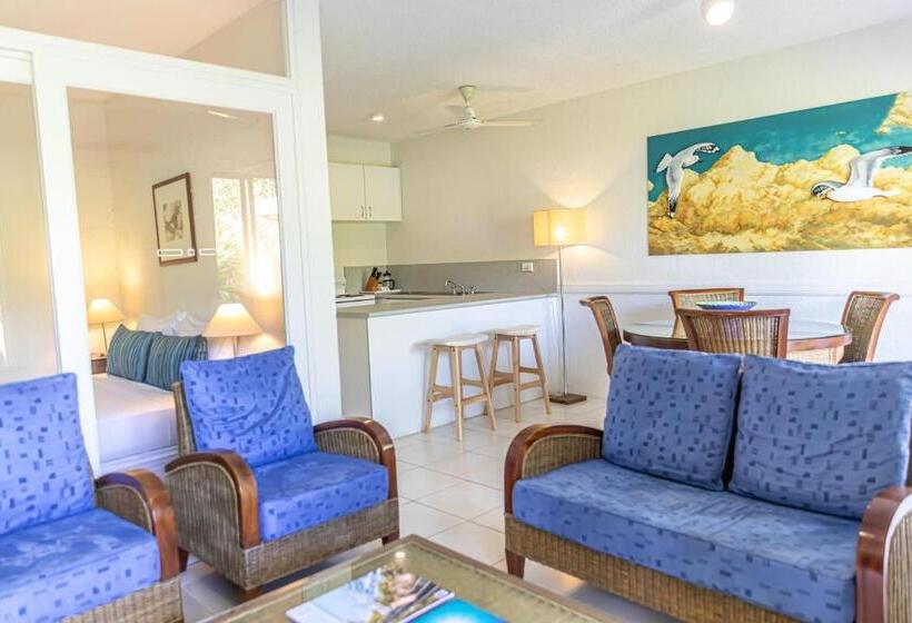 דירת 2 חדרי שינה עם נוף לגינה, Beachfront Terraces With Onsite Reception & Check In