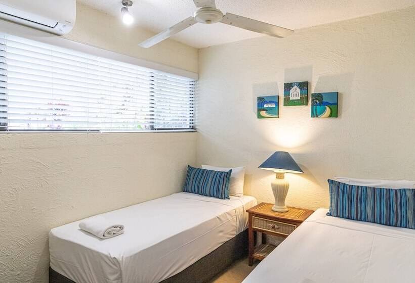 דירת 2 חדרי שינה עם נוף לגינה, Beachfront Terraces With Onsite Reception & Check In
