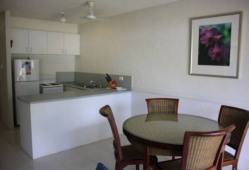 דירת 2 חדרי שינה עם נוף לגינה, Beachfront Terraces With Onsite Reception & Check In