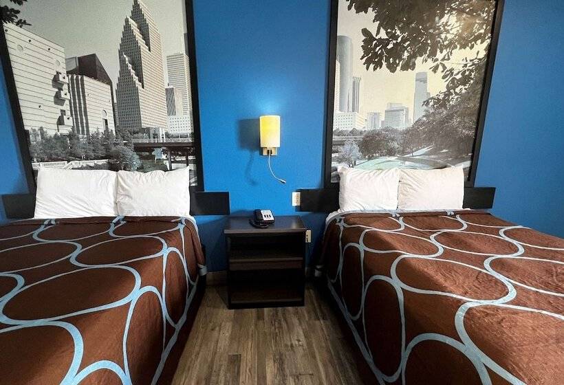 غرفه قياسيه سريرين مزدوجين, Super 8 By Wyndham Houston North I45
