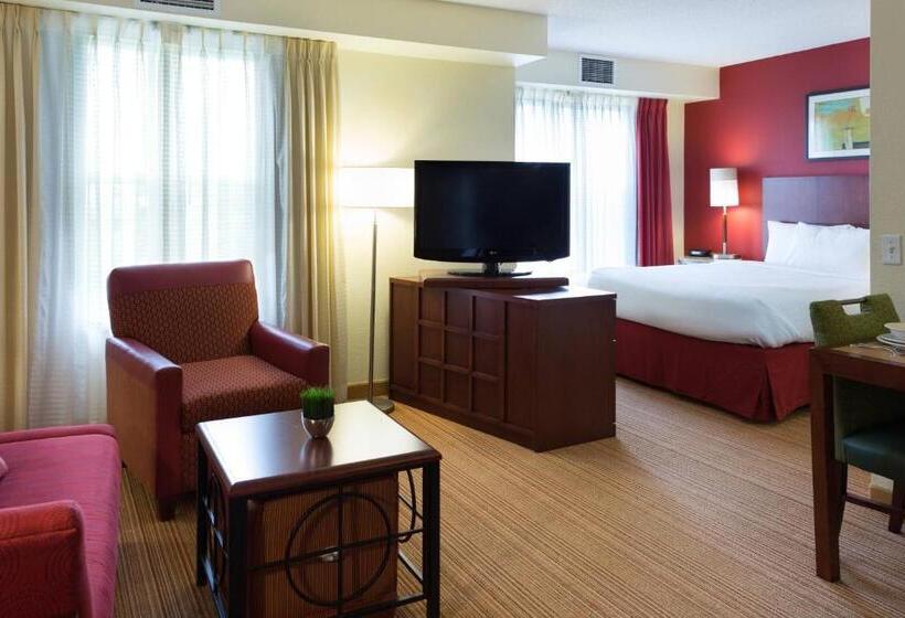 带大床的标准工作室, Residence Inn By Marriott Fort Collins