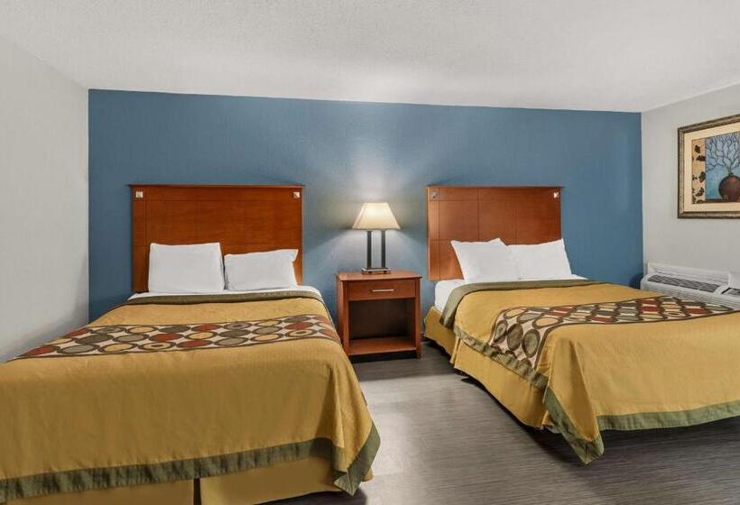 带2个双人床的标准工作室, Americas Best Value Inn Carlisle