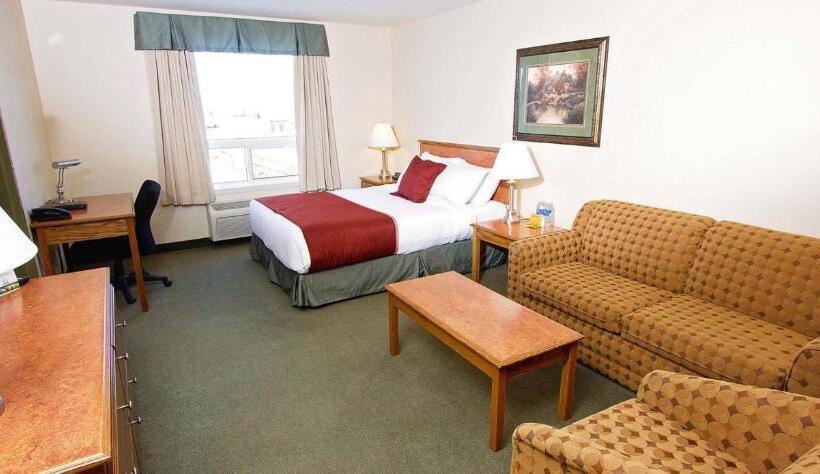 キングサイズベッドのスタンダードルーム, Service Plus Inns & Suites Drayton Valley