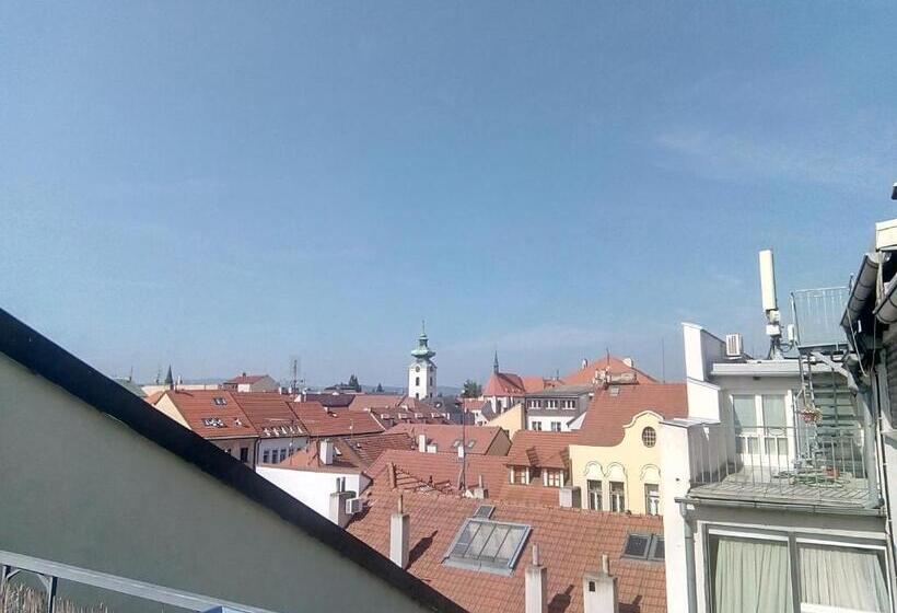 带1个卧室带观景的公寓, Residence U černé Věže české Budějovice
