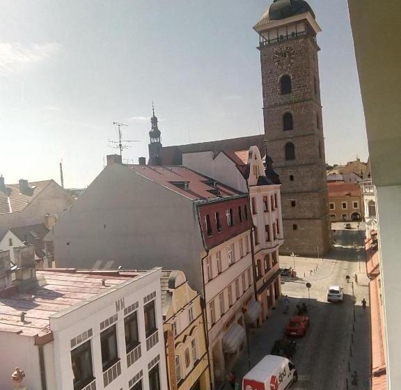 带1个卧室带观景的公寓, Residence U černé Věže české Budějovice