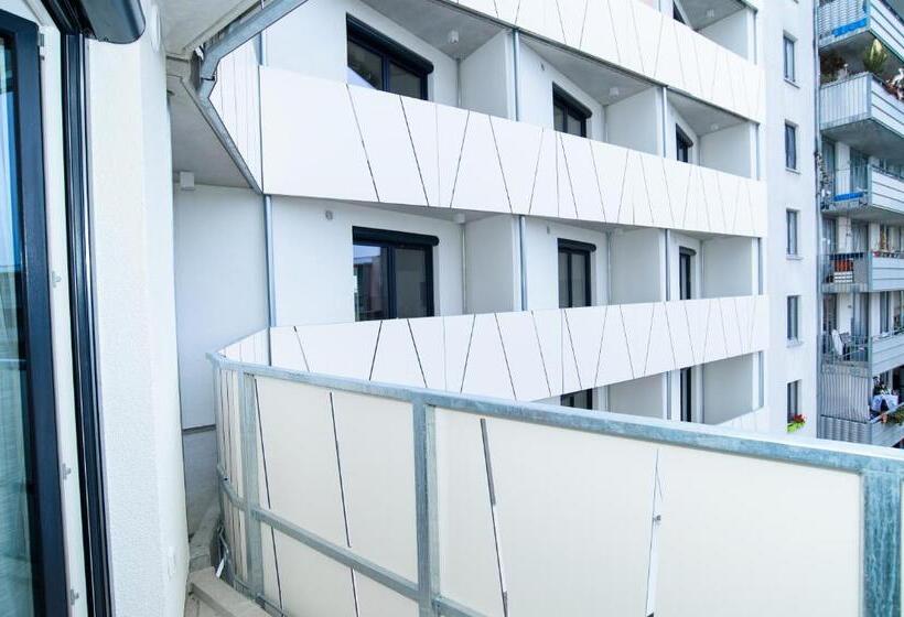 침실 1개 발코니 아파트, Aparthotel My Room   Messe Munich