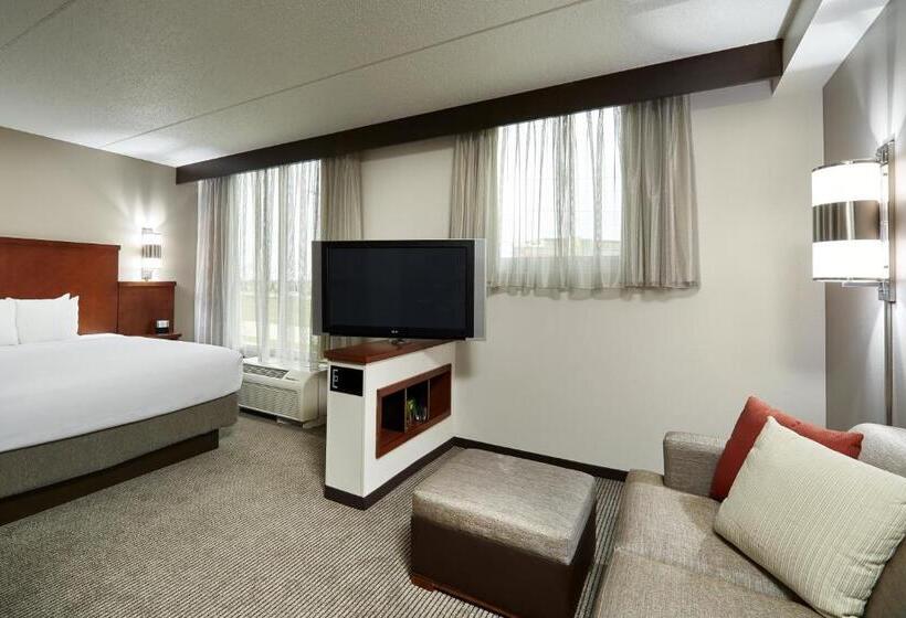 带大床的标准工作室, Hyatt Place Grand Rapids South