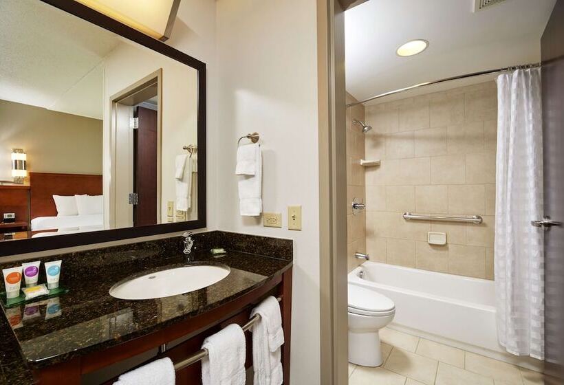 带2个双人床的标准工作室, Hyatt Place Grand Rapids South