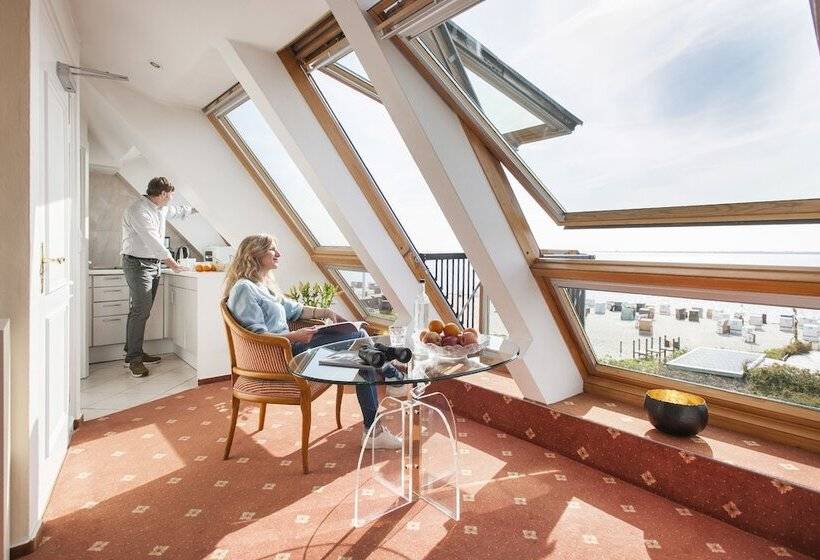 小型套房带海景, Büngers Apartment Hotel Mit Sommerstrandkorb & Gartensauna