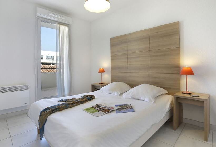 Апартаменты 2 спальни Вид на Бассейн, Vacanceole  Residence Cap Camargue