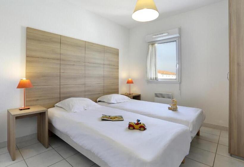 Апартаменты 2 спальни Вид на Бассейн, Vacanceole  Residence Cap Camargue