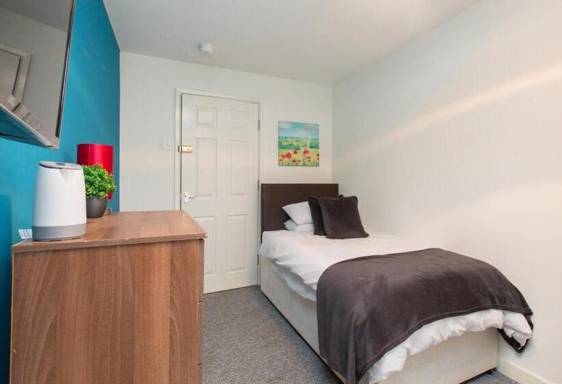 اتاق استاندارد یک تخته با سرویس بهداشتی مشترک, Townhouse @ Edleston Road Crewe