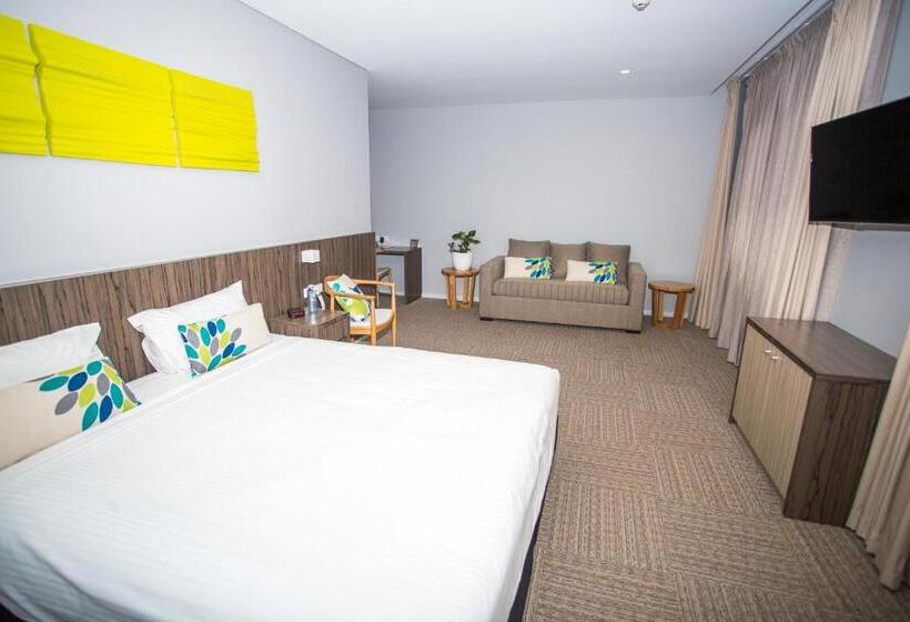 디럭스 룸 킹사이즈 침대, Ibis Styles The Entrance