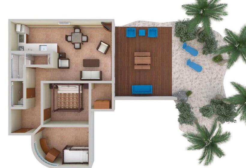 سوئیت 2 خوابه, The Rarotongan Beach Resort & Lagoonarium