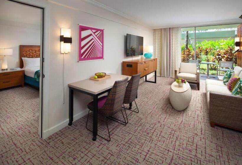 ガーデンビューの１ベッドルームビラ, Marriott's Kaua'i Beach Club