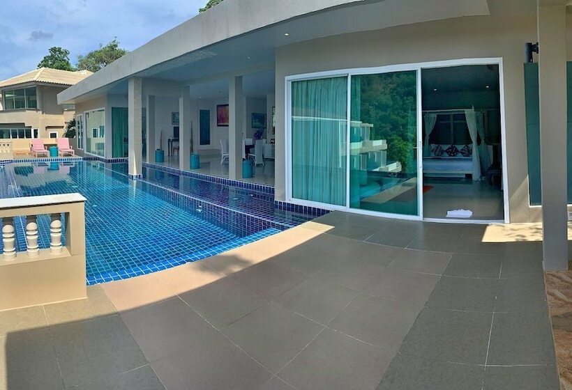 침실 4개 빌라, Grand Bleu Ocean View Pool Suite