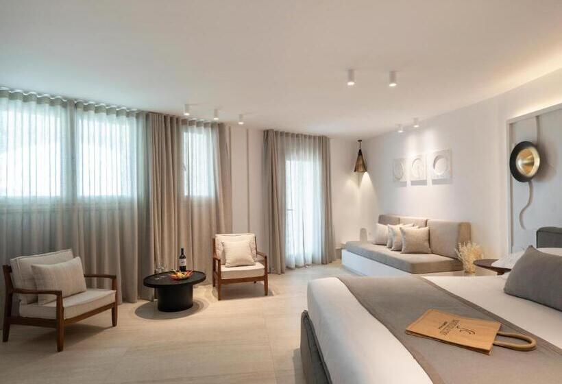 سوییت جونیور با چشم‌انداز دریا, Santo Pure Oia Suites & Villas