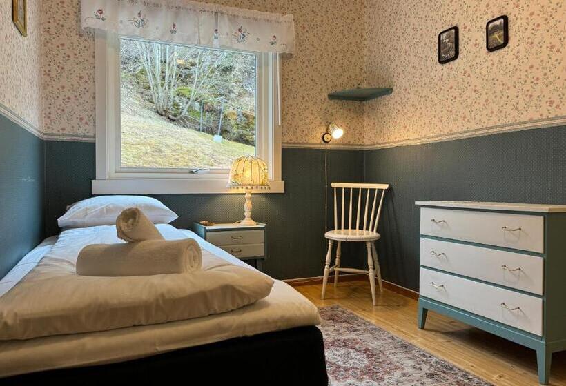 庭の見えるシングルルーム, Svingen Guesthouse   Panoramic Fjord Views In Flåm