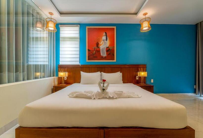 اتاق لوکس با چشم‌انداز باغ, Hoi An Heart Hostel Villa   Bespoke