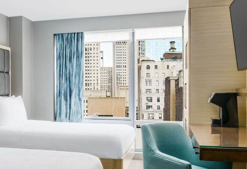 اتاق استاندارد با 2 تخت دوبل, Hilton Garden Inn New York Times Square North