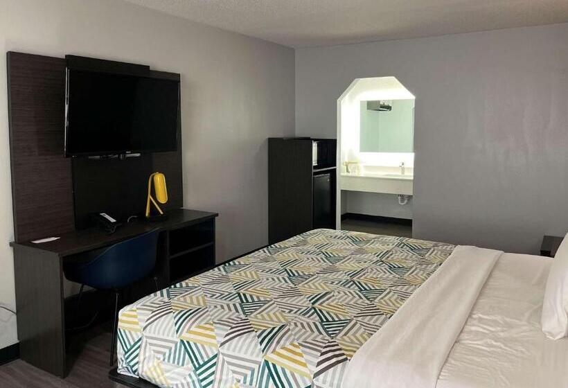 장애인을 위한 킹사이즈 침대 스탠다드 룸, Motel 6 Lafayette, In