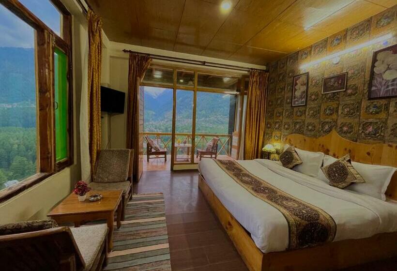 标准间带阳台, Bentenwood Resort   A Beutiful Scenic Mountain & River View