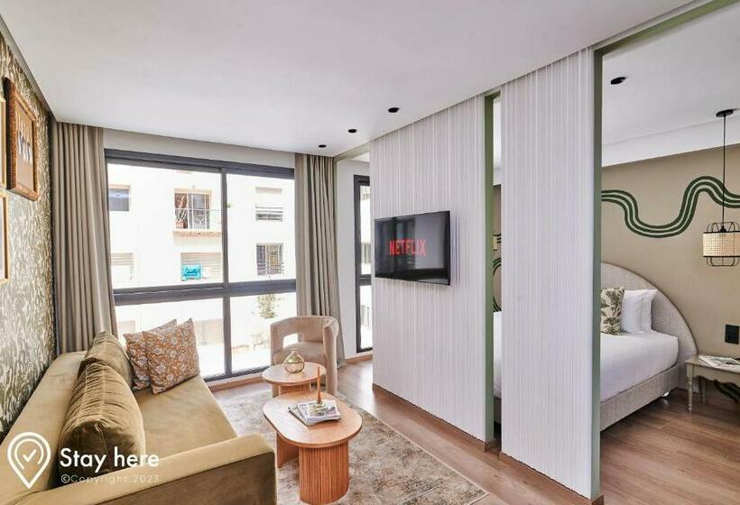 带1个卧室的豪华公寓, Stayhere Casablanca   Maarif   Elite Residence
