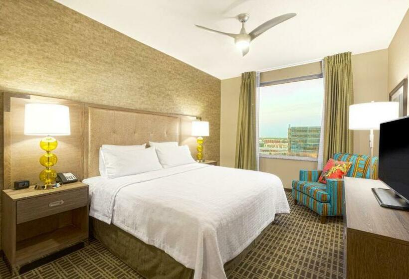 带大床的复式套间, Homewood Suites Houston Downtown