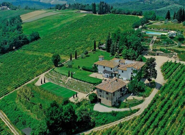 デラックスビラの１ベッドルーム, Villa Rignana   Chianti Weddings