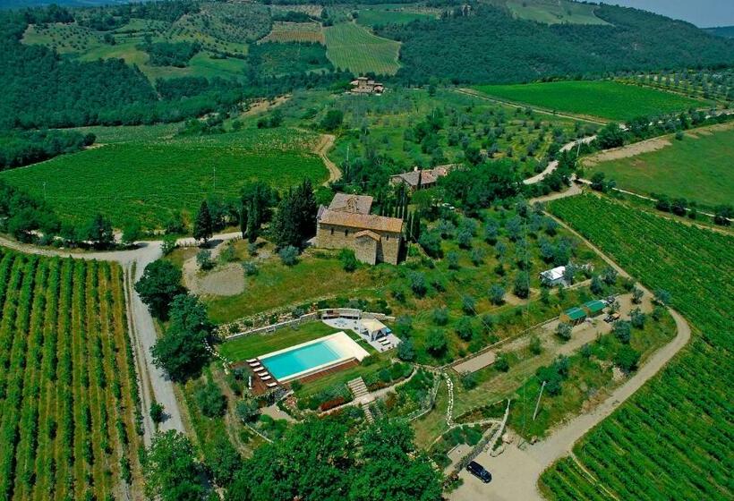 デラックスビラの１ベッドルーム, Villa Rignana   Chianti Weddings