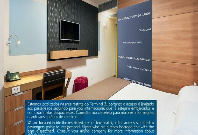 Номер Deluxe, Tryp By Wyndham São Paulo Airport   Hotel De Transito Terminal 3  Lado Ar   área Restrita á Passagei