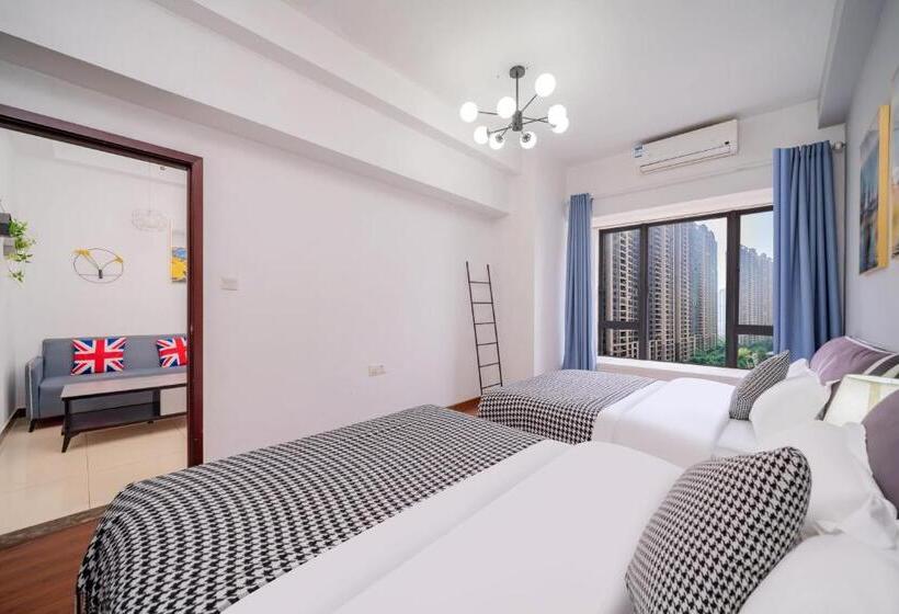 Escritório Estándar, Guangzhou Lijing Aparthotel Pazhou Exhibition Center   Next To Exit D Of Wanshengwei Mtr Station