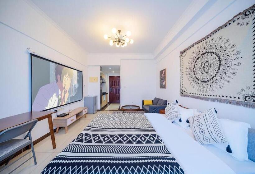Quarto Deluxe, Guangzhou Lijing Aparthotel Pazhou Exhibition Center   Next To Exit D Of Wanshengwei Mtr Station