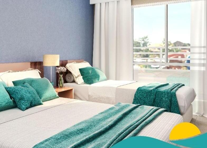 침실 1개 풀장 전망 아파트, Thermas São Pedro Park Resort