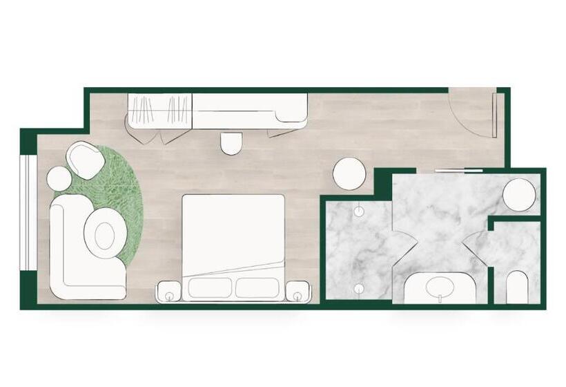 اتاق استاندارد با تخت بزرگ برای معلولان, Bardo Savannah