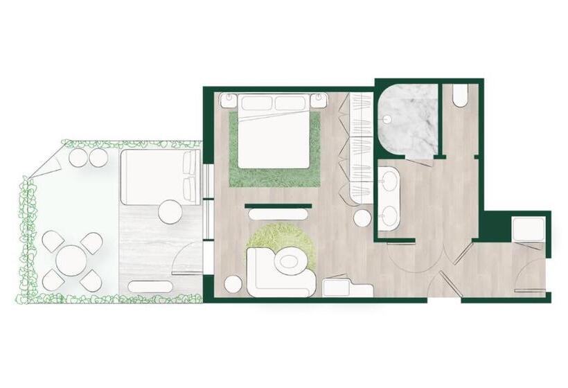 سوییت با چشمانداز استخر, Bardo Savannah