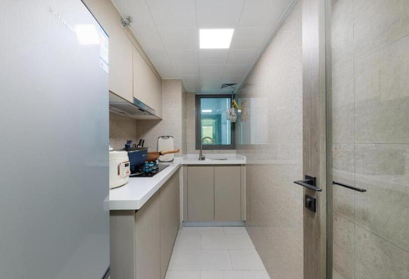 Quarto Triplo Estandar, Mandi International Apartment   Guangzhou Financial City Sanxi Metro Station