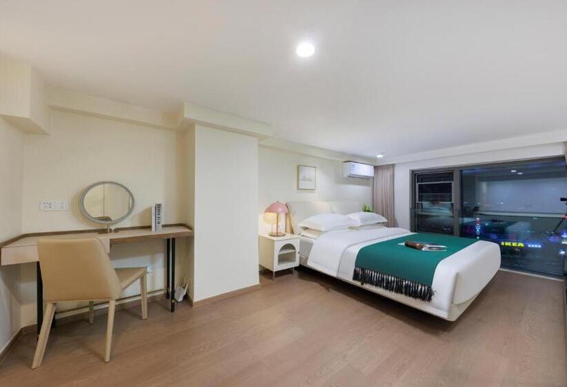 Quarto Dúplex, Mandi International Apartment   Guangzhou Financial City Sanxi Metro Station