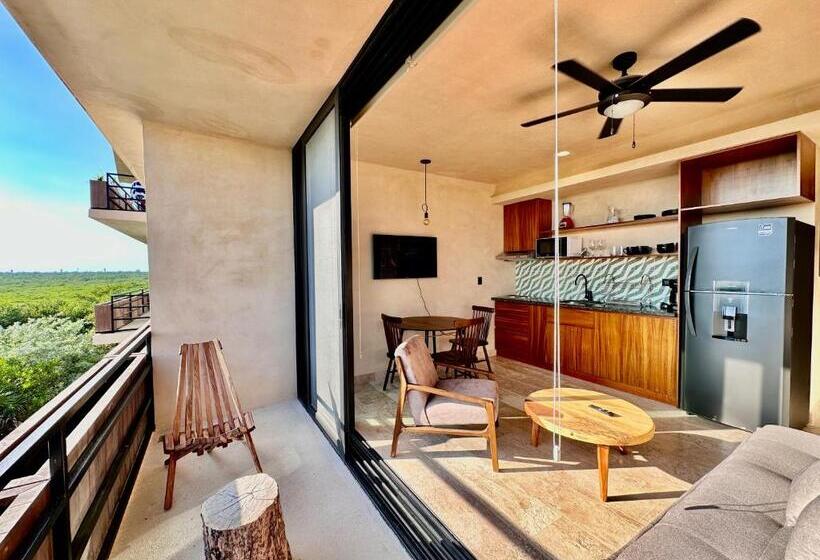 バルコニー付き１ベッドルームアパートメント, Casa Xila By Gekkot Travel