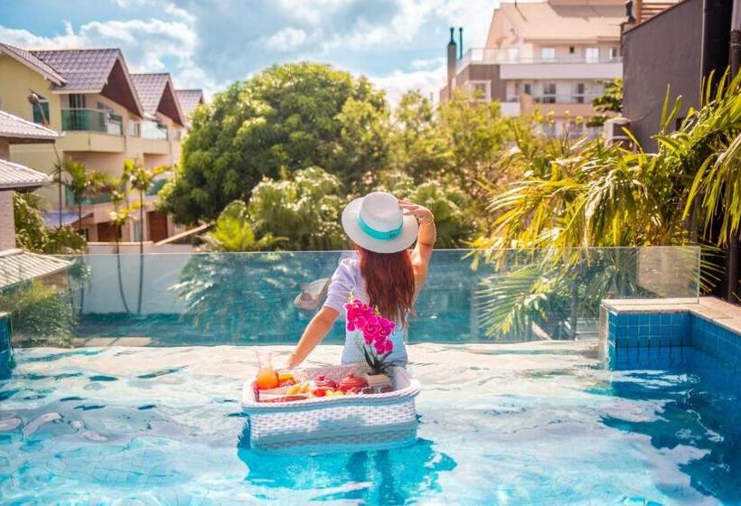 스탠다드 트리플 룸 풀장 전망, Suite Piscina Privativa E Café Flutuante